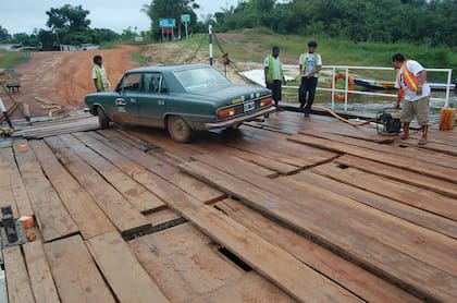 Cruce del río Esequibo, en Guyana. (Foto: RTB)