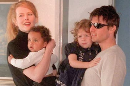 Cruise y Kidman con Connor e Isabella