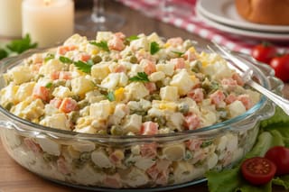 Ensalada rusa para Nochebuena y una polémica: ¿es rusa o es belga?