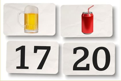 ¿Cuáles voltearías para comprobar que la regla se cumple?