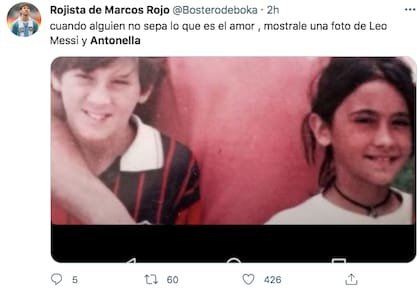 "Cuando alguen no sepa lo que es el amor, mostrale una foto de Leo Messi y Antonela"