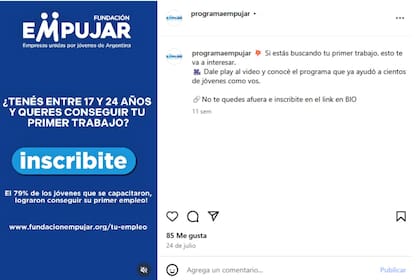 Cuando Camila se encontró con una publicidad de la fundación dudó que pudiera ser real por lo ideal que le parecía; para Lojk, directivo de Empujar, dar oportunidades es hacer real la movilidad social de miles de jóvenes