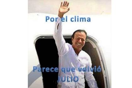 Cuando el clima de avisa que es julio