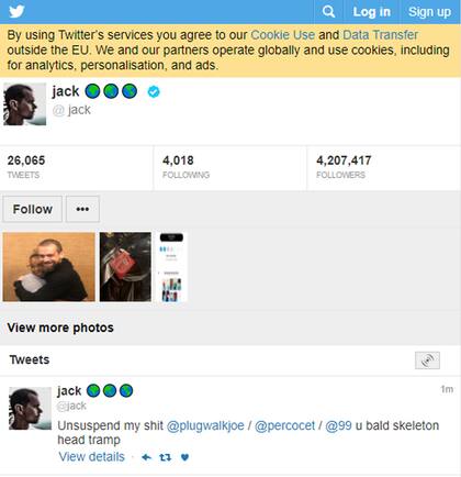 Cuando el perfil de Jack Dorsey fue afectada por los atacantes, hubo una mención a PlugWalkJoe, un perfil que forma parte de una red de cuentas que permitieron identificar a Joseph James Connor