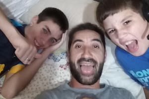 Cuando inició el camino de la recuperación Hernán volvió a disfrutar de sus hijos.