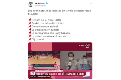 Cuando la esgrimista volteó se encontró a su novio arrodillado con el cartel en la mano