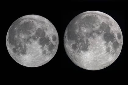 Cuando la luna está cerca de la Tierra por su órbita, parece más grande y la llaman super luna