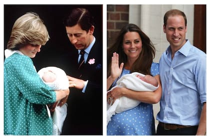 Cuando nació su primogénito, el príncipe George, Kate Middleton eligió un vestido a lunares similar al usado por Lady Di cuando presentó a su primogénito, el príncipe Guillermo