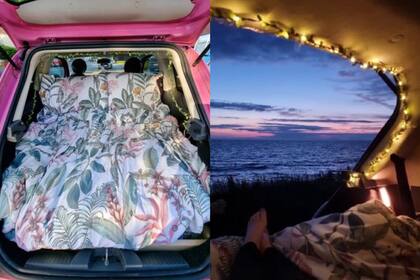 Cuando terminó el trabajo, Hughes emprendió un viaje en el Fiat transformado