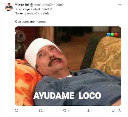 Cuando X volvió a funcionar tras la caída, comenzaron a aparecer los memes