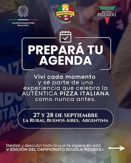 Cuándo y dónde es el Campeonato Scuola Pizzaiolo 2025