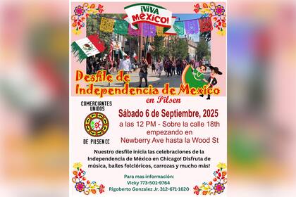 Cuándo y dónde será el desfile de México en Pilsen