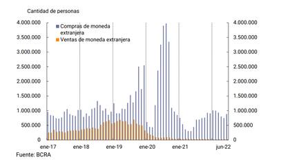 Cuántos argentinos compran dólar ahorro, desde 2017 hasta hoy.