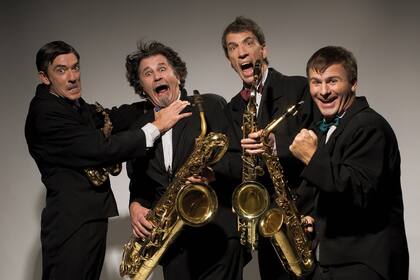 Un cuarteto de saxofonistas que transforma un concierto en un juego