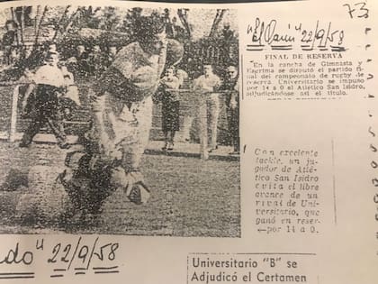 CUBA-CASI, final de reserva de 1958. La cobertura de Clarín.