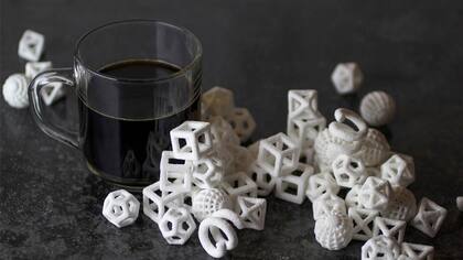 Cubos de azúcar hechos con una impresora 3D