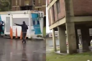 Cubrían las inundaciones en Dock Sud, les robaron sus equipos y corrieron a los ladrones en vivo