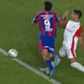 La jugada polémica en el final del partido que reclama todo San Lorenzo: ¿simulación o penal?