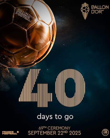 Cuenta regresiva para el Balón de Oro 2025 (X @ballondor)