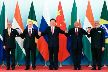 Cumbre de los BRICS en el Centro Internacional de Conferencias y Exposiciones de Xiamen, el 4 de septiembre de 2017, en Xiamen, China