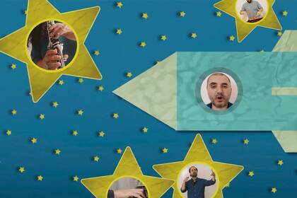 La voz del barítono Nazareth Aufe surca la noche entonando el tradicional Arroró.