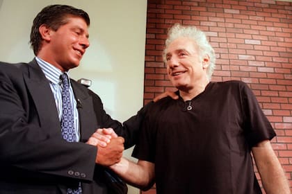 Cúneo Libarona y Coppola cuando el representante quedó en libertad tras estar preso 