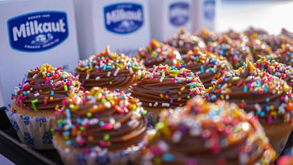 Cupcakes elaborados por los vecinos del pueblo.