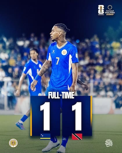 Curazao se posicionó como el mejor segundo lugar después de empatar contra Trinidad y Tobago (Facebook/Federashon Futbòl Kòrsou)