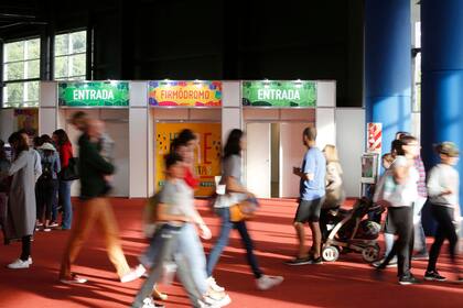 Un sector especial para la hora del autógrafo, en el Pabellón Azul