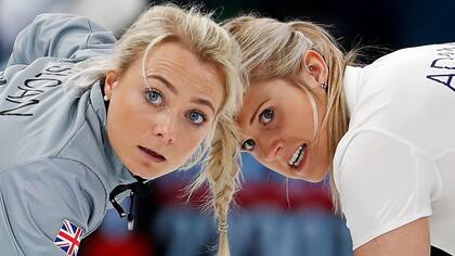 Curling Anna Sloan y Vicki Adams de Gran Bretaña