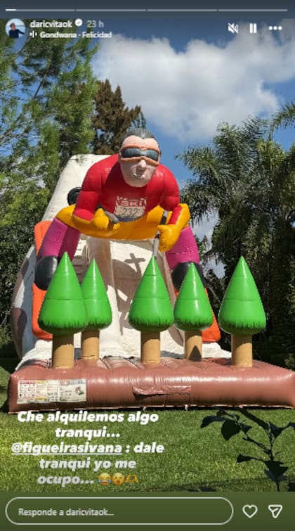 Cvitanich organizó un festejo para su hija con ayua de su pareja (Foto: Instagram @daricvitaok)