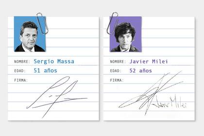 Cvs de Massa y Milei