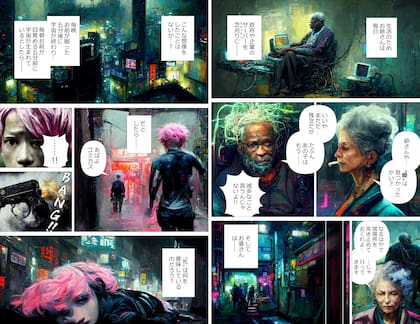 "Cyberpunk: Peach John" es un manga ilustrado usando software de generación de imágenes