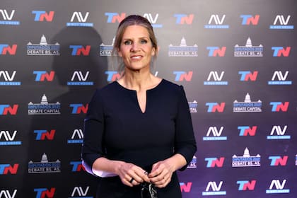 Cynthia Hotton en la previa del debate de los candidatos por la provincia