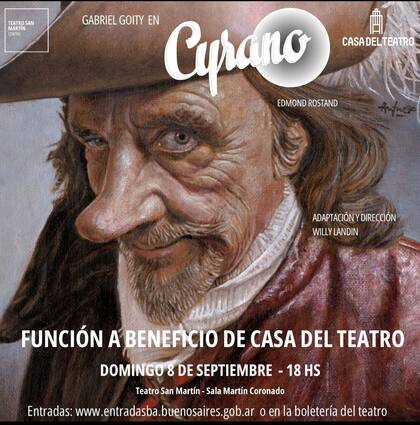 Cyrano, este domingo, a beneficio