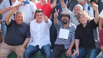 D'' elía, Mariotto, Esteche y Boudou, juntos, en tiempos más felices.