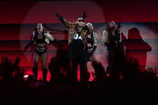 Todos los hits, un pequeño susto por un incendio en el escenario y la emoción del rey del reggaeton