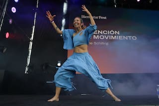 El estallido energético de Dafne Schilling en el Bienestar Fest