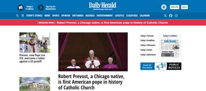 Daily Herald sobre Robert Prevost
