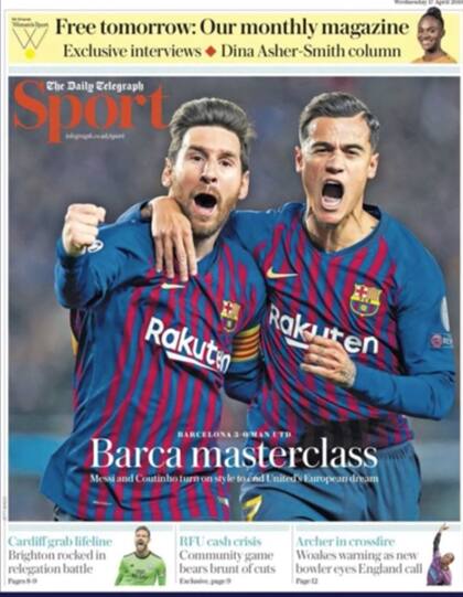 Daily Telegraph volvió a enfocarse en el genio argentino: "Clase maestra de Barca"