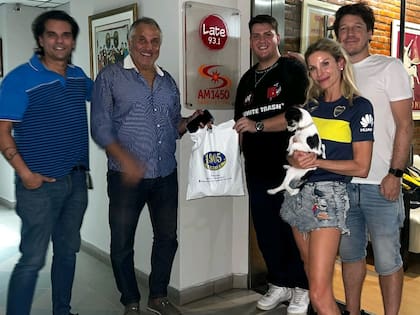 ¡Dale Boca! Jimena Cyrulnik en su programa en Radio Late, con el Beto Márcico, histórico xeneize