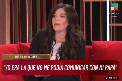 Dalma Maradona estuvo en LAM (América) y habló de la muerte de Diego (Foto: Captura de video / América)