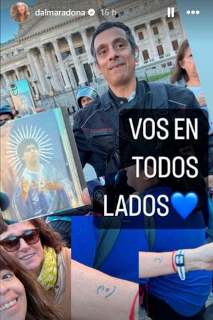 Dalma Maradona y uno de los posteos que realizó en Instagram