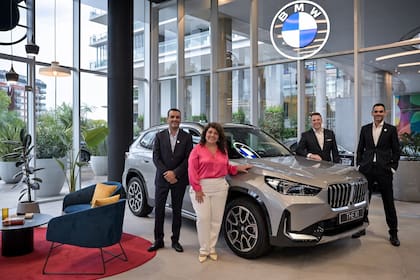 Dalmiro Iufe, CEO de AutoPremier; Ivana Dip, CEO & Managing Director de BMW Group Argentina; Reiner Braun, presidente y CEO de BMW Group Latinoamérica y Alexis Sabbag, CFO de AutoPremier