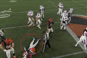 Damar Hamlin se desmayó luego de ser tacleado