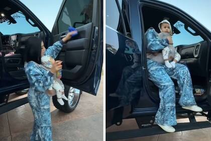 Damaris es madre soltera y trabaja con su bebé