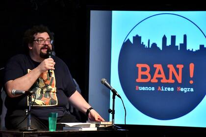 Damián Blas Vives en una edición del festival Buenos Aires Negra