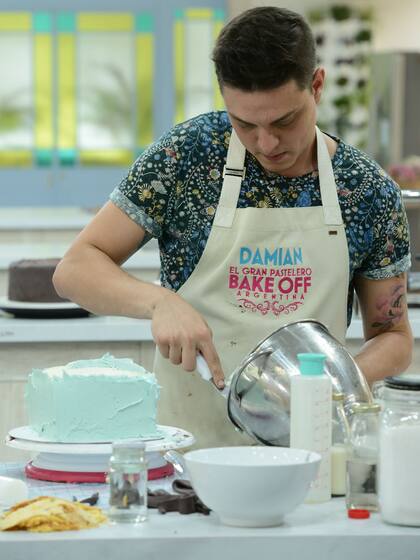 Damián Pier Basile en la final de Bake Off