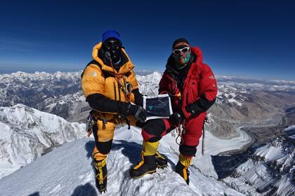 Damián y Willie Benegas en el Everest