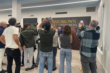 Dan Brown en la presentación de la edición en castellano, en Madrid, de su nueva novela